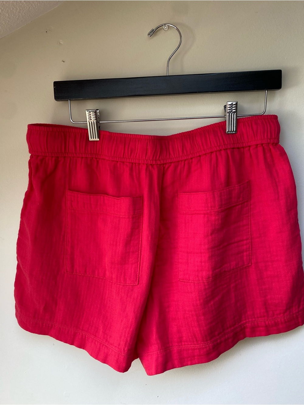 LOFT Red Women’s Drawstring Shorts Medium - Picture 2 of 6